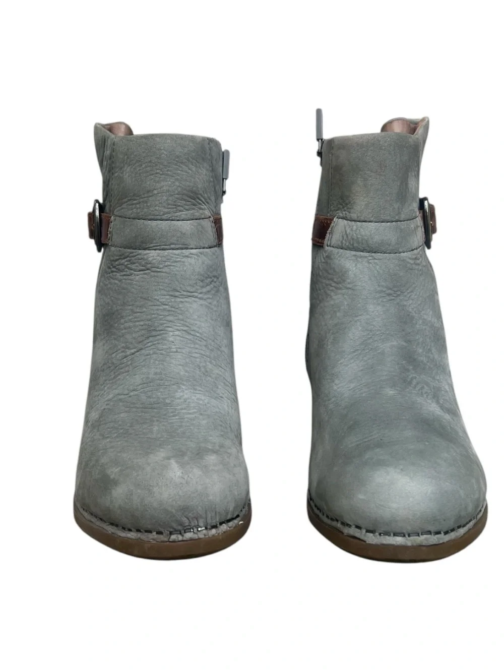 Dansko Hartley Grey Nubuck Leather Ankle Boot. SZ.37.